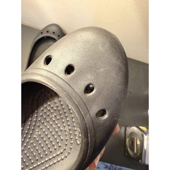 Crocs Ballet Flats Slip On Kadee Black Closed Toe Comfort Shoes Women’s Size 7 - Picture 5 of 6